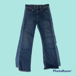 BDG kick flare high rise cropped multicolor jeans